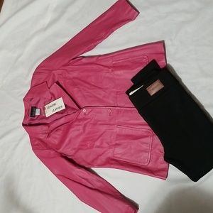 Via Accenti leather jacket